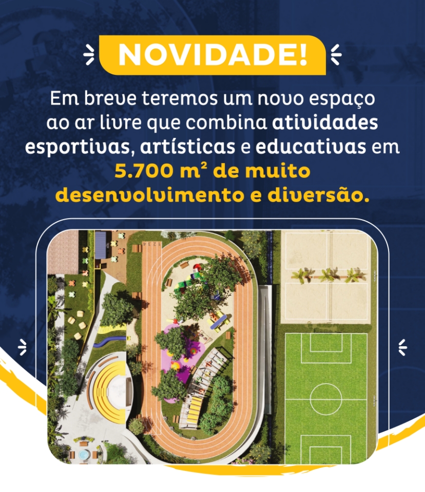 O novo espaço combina atividades esportivas, artísticas e educativas em mais de 5.700 m²